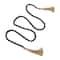 Hello Honey® 6ft. Black Wood Bead Garland with Jute Tassels